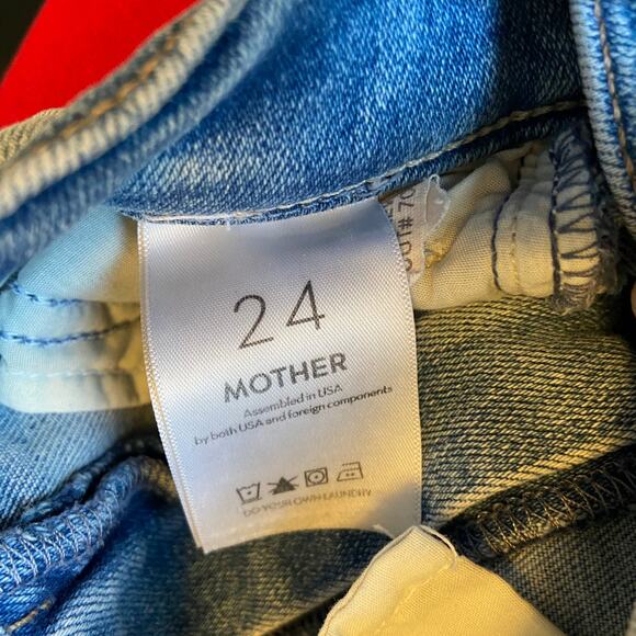 Mother The Hustler Ankle Fray Au Revoir Jeans Size 24 - Picture 4 of 7